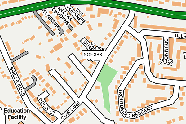 NG9 3BB map - OS OpenMap – Local (Ordnance Survey)