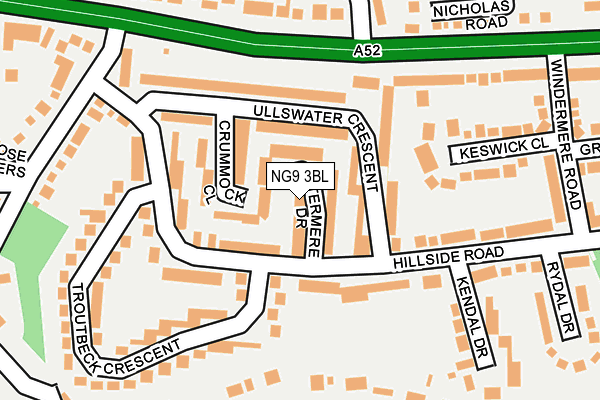 NG9 3BL map - OS OpenMap – Local (Ordnance Survey)