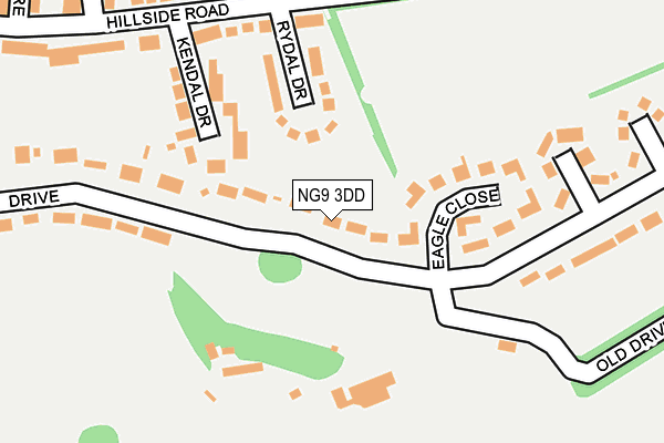 NG9 3DD map - OS OpenMap – Local (Ordnance Survey)