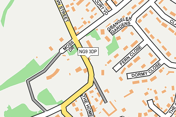 NG9 3DP map - OS OpenMap – Local (Ordnance Survey)