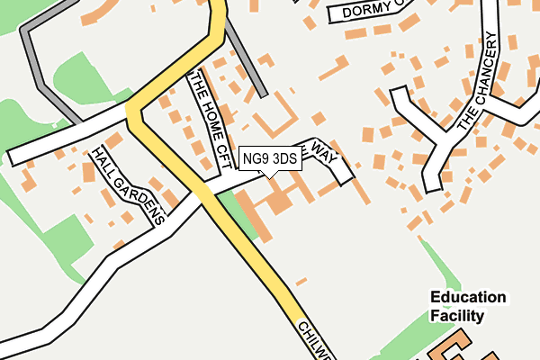 NG9 3DS map - OS OpenMap – Local (Ordnance Survey)