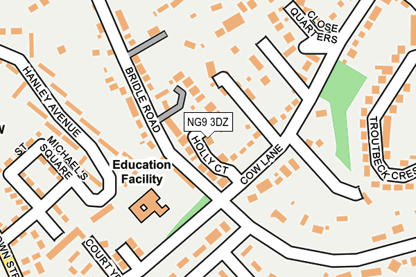 NG9 3DZ map - OS OpenMap – Local (Ordnance Survey)
