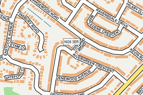 NG9 3ER map - OS OpenMap – Local (Ordnance Survey)