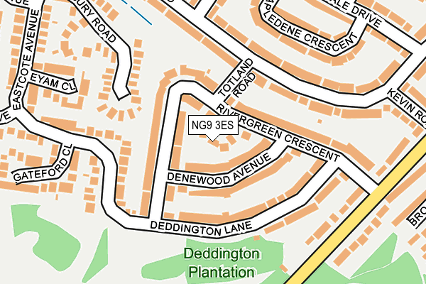 NG9 3ES map - OS OpenMap – Local (Ordnance Survey)