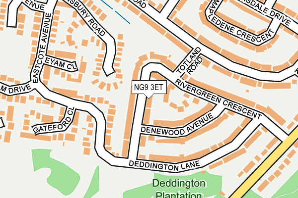 NG9 3ET map - OS OpenMap – Local (Ordnance Survey)
