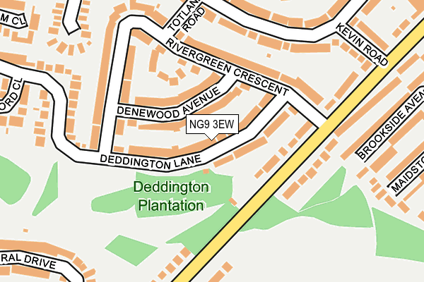 NG9 3EW map - OS OpenMap – Local (Ordnance Survey)