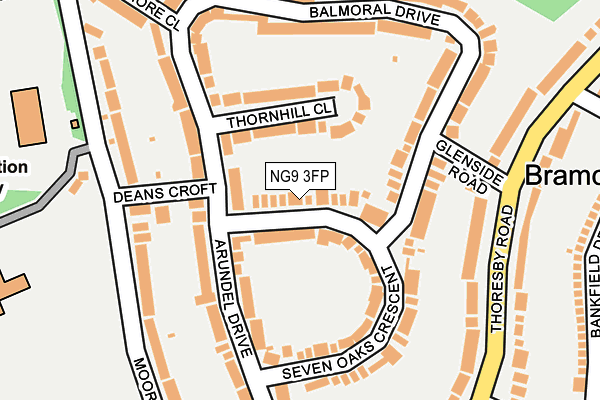 NG9 3FP map - OS OpenMap – Local (Ordnance Survey)