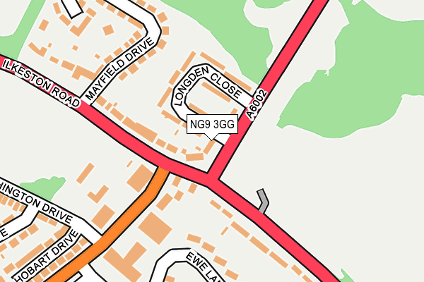 NG9 3GG map - OS OpenMap – Local (Ordnance Survey)