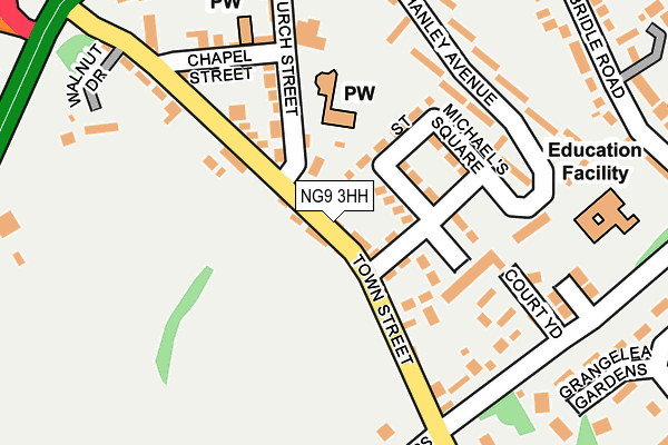 NG9 3HH map - OS OpenMap – Local (Ordnance Survey)