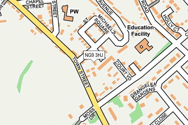 NG9 3HJ map - OS OpenMap – Local (Ordnance Survey)