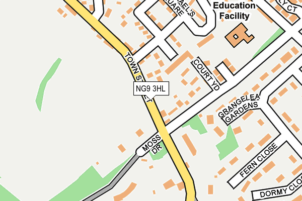 NG9 3HL map - OS OpenMap – Local (Ordnance Survey)