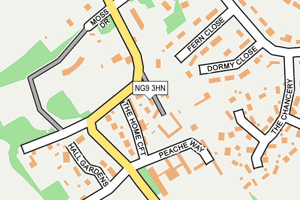 NG9 3HN map - OS OpenMap – Local (Ordnance Survey)
