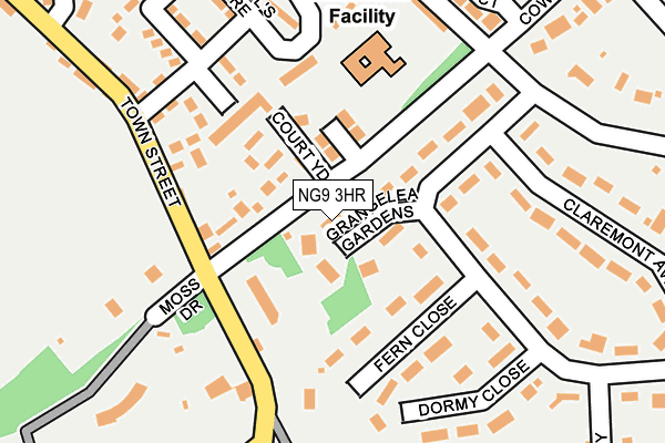 NG9 3HR map - OS OpenMap – Local (Ordnance Survey)