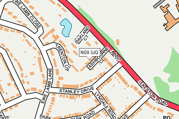 NG9 3JQ map - OS OpenMap – Local (Ordnance Survey)