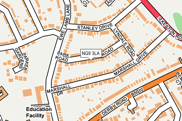 NG9 3LA map - OS OpenMap – Local (Ordnance Survey)