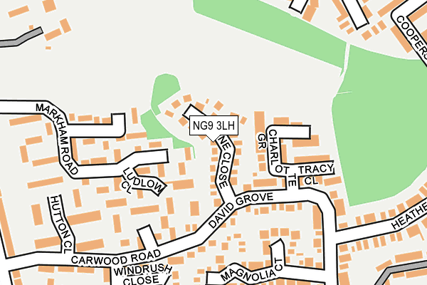 NG9 3LH map - OS OpenMap – Local (Ordnance Survey)