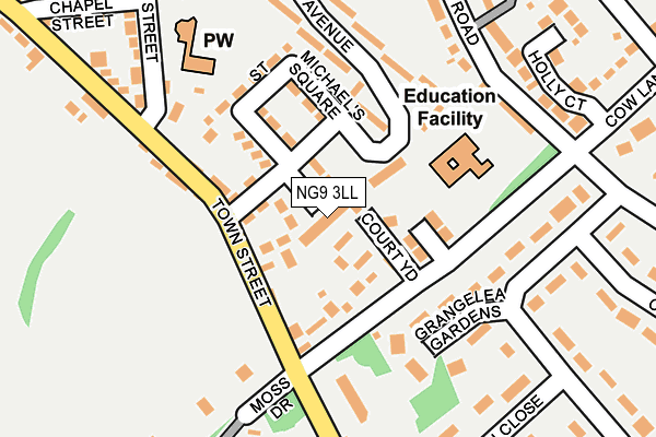 NG9 3LL map - OS OpenMap – Local (Ordnance Survey)