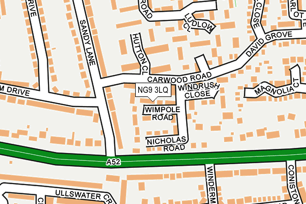 NG9 3LQ map - OS OpenMap – Local (Ordnance Survey)