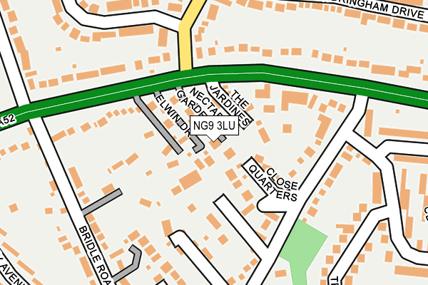 NG9 3LU map - OS OpenMap – Local (Ordnance Survey)