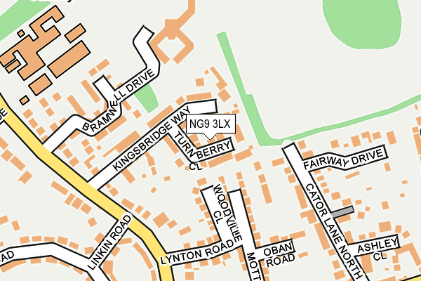 NG9 3LX map - OS OpenMap – Local (Ordnance Survey)