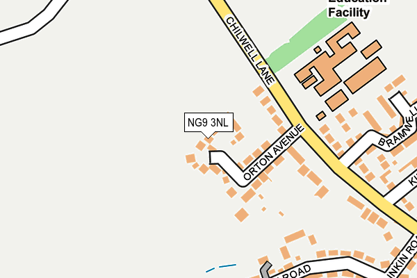 NG9 3NL map - OS OpenMap – Local (Ordnance Survey)