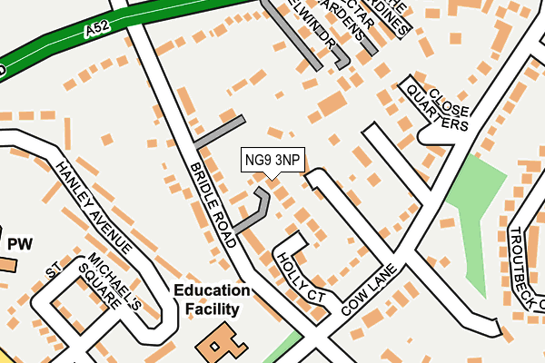 NG9 3NP map - OS OpenMap – Local (Ordnance Survey)
