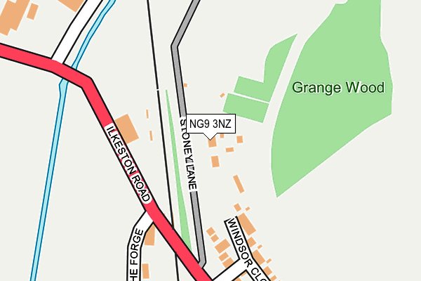 NG9 3NZ map - OS OpenMap – Local (Ordnance Survey)
