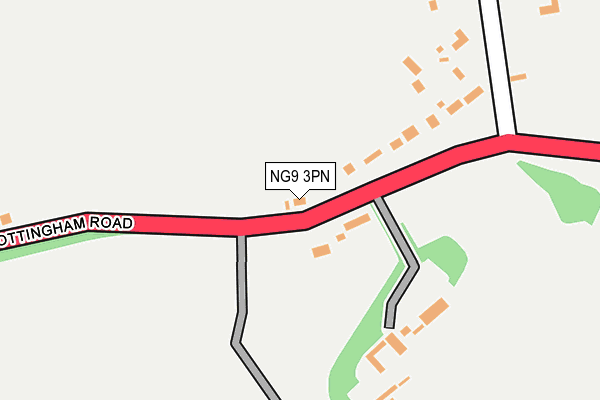 NG9 3PN map - OS OpenMap – Local (Ordnance Survey)