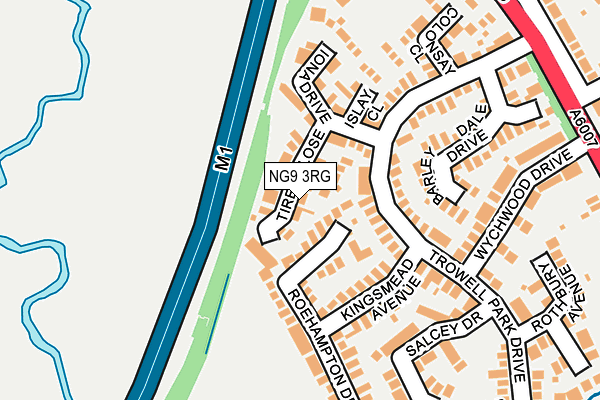 NG9 3RG map - OS OpenMap – Local (Ordnance Survey)
