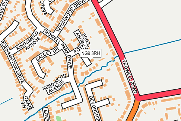 NG9 3RH map - OS OpenMap – Local (Ordnance Survey)
