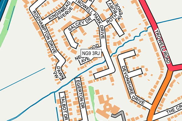 NG9 3RJ map - OS OpenMap – Local (Ordnance Survey)