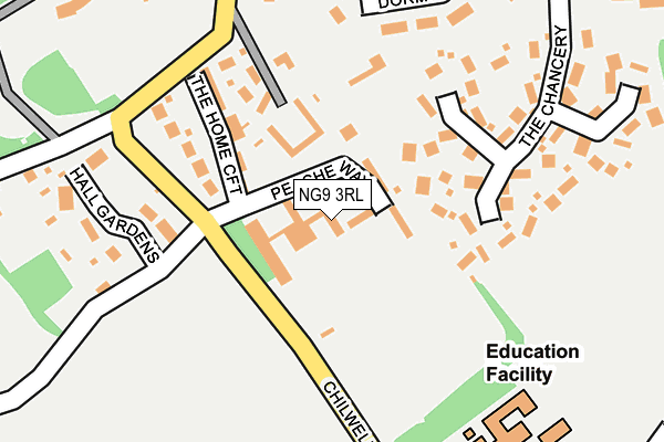 NG9 3RL map - OS OpenMap – Local (Ordnance Survey)