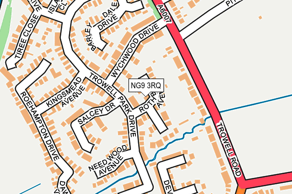 NG9 3RQ map - OS OpenMap – Local (Ordnance Survey)