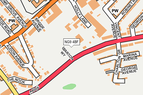 NG9 4BF map - OS OpenMap – Local (Ordnance Survey)