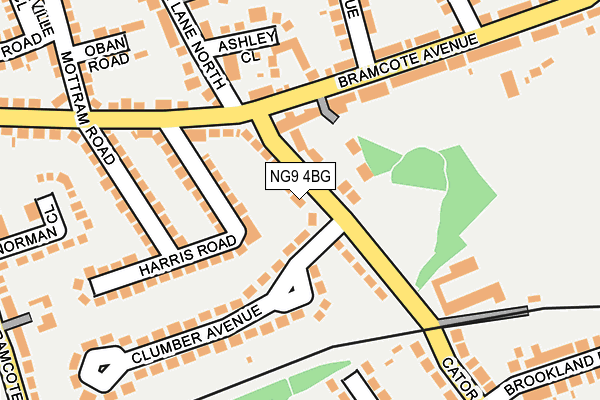 NG9 4BG map - OS OpenMap – Local (Ordnance Survey)