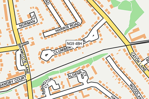NG9 4BH map - OS OpenMap – Local (Ordnance Survey)