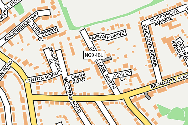NG9 4BL map - OS OpenMap – Local (Ordnance Survey)
