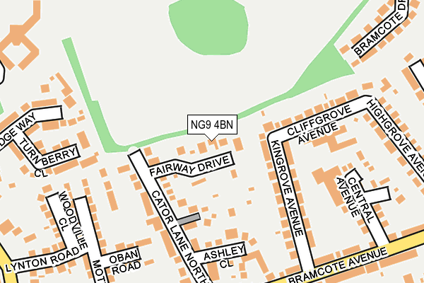 NG9 4BN map - OS OpenMap – Local (Ordnance Survey)