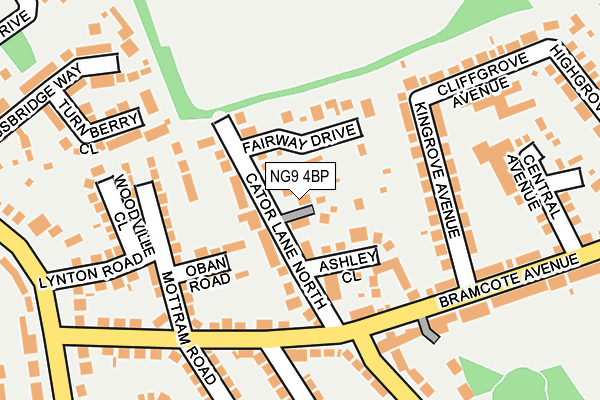NG9 4BP map - OS OpenMap – Local (Ordnance Survey)