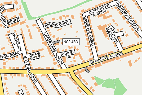 NG9 4BQ map - OS OpenMap – Local (Ordnance Survey)