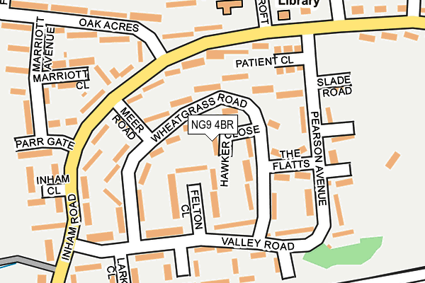 NG9 4BR map - OS OpenMap – Local (Ordnance Survey)
