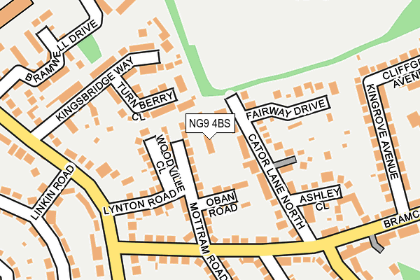 NG9 4BS map - OS OpenMap – Local (Ordnance Survey)