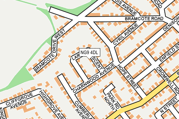 NG9 4DL map - OS OpenMap – Local (Ordnance Survey)