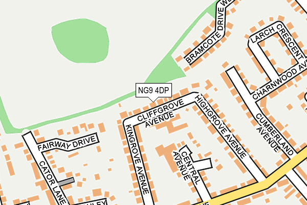 NG9 4DP map - OS OpenMap – Local (Ordnance Survey)