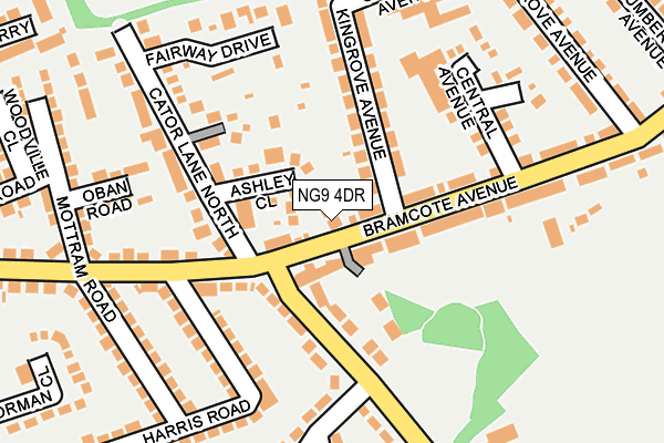 NG9 4DR map - OS OpenMap – Local (Ordnance Survey)