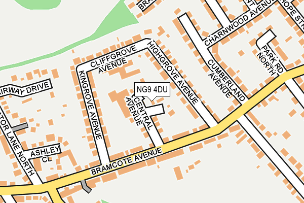 NG9 4DU map - OS OpenMap – Local (Ordnance Survey)