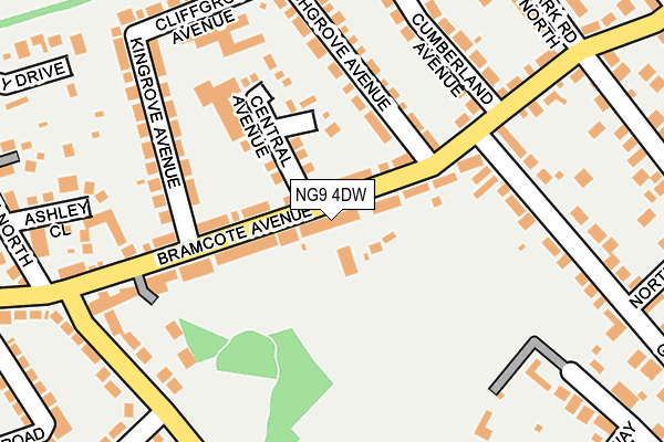 NG9 4DW map - OS OpenMap – Local (Ordnance Survey)