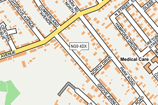 Map of PLATINUM EXCLUSIVE CHAUFFEUR LIMITED at local scale