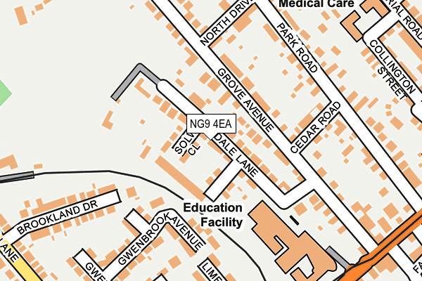 NG9 4EA map - OS OpenMap – Local (Ordnance Survey)