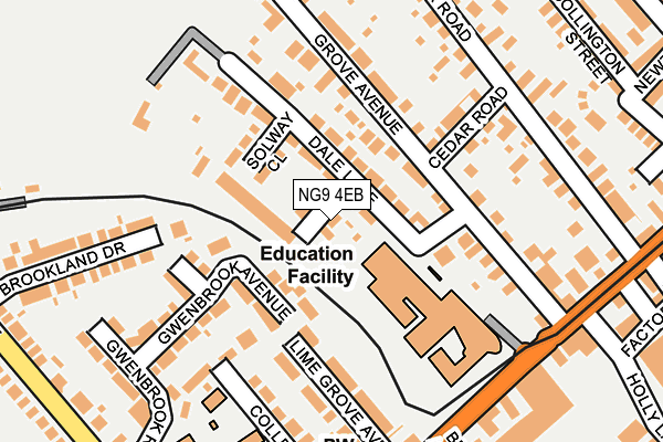 NG9 4EB map - OS OpenMap – Local (Ordnance Survey)